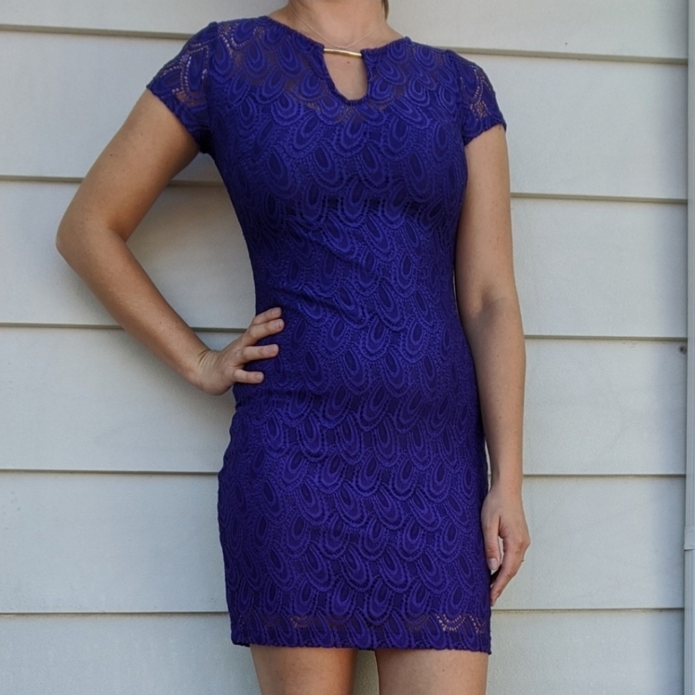 Bisou Bisou Michele Bohbot Lace Dress